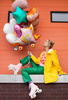 Balony Eco 33 cm, Cyfra '' 2 '', jasny złoty (1 op. / 6 szt.)