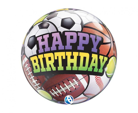 #BFK Balon Takara BUBBLE BALLOON Birthday Sports Balls, 22"