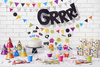 Balony 30cm, Happy Birthday, Pastel mix (1 op. / 6 szt.)