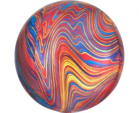 #BFK Balon foliowy ORBZ Marblez - kula kolorowa