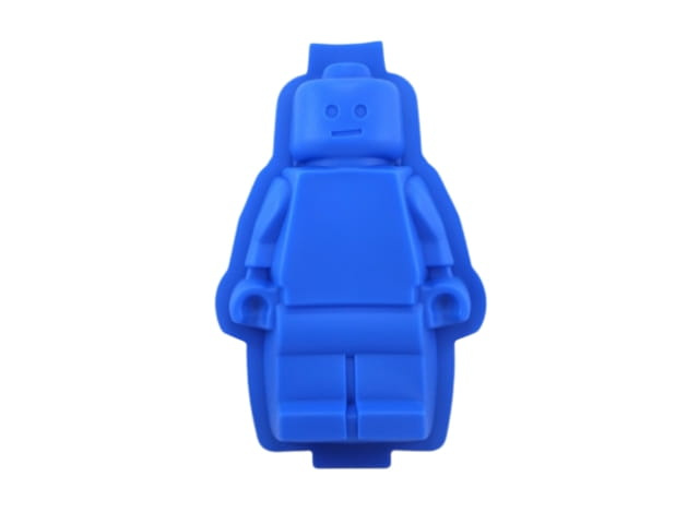 Silikonowa foremka w kształcie ludzików klocków – szczegółowy widok wnętrza formy