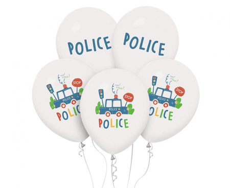 #BL Balony Police, 12 cali/ 5 szt.