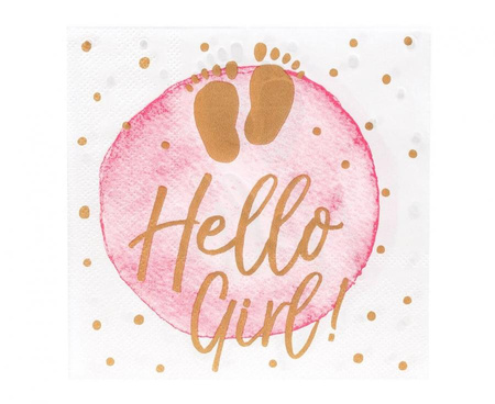 #ZSE Serwetki papierowe 'Hello Girl!', 33 x 33 cm, 20 szt.