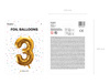 Numery na stół, złoty, 25,5-26,5cm (1 op. / 11 szt.)