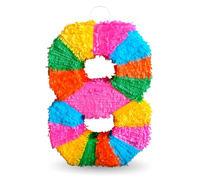 #PI Piniata cyfra "8", rozm. 50x35x7.5 cm, KK