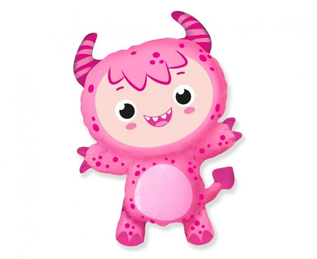 #BFK Balon foliowy 24" FX - Mały Potwór (różowy), niepakowany