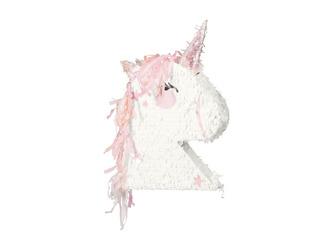 Piniata składana – Unicorn, Głowa Jednorożca, 41 x 48 x 10 cm
