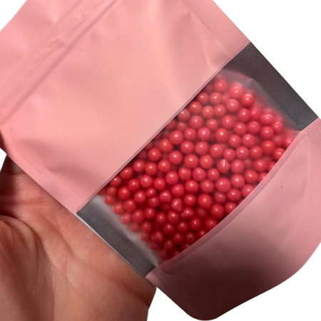 Posypka cukrowa PEREŁKI CZERWONE 4 mm 50g