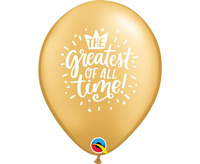 #BL Balon QL 11" RND Gold Greatest Of All Time, 25 szt. KK