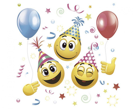 #ZSE Serwetki papierowe Smile Icond and Balloons, 33 x 33 cm,  20 szt.