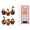 Dekoracje waflowe na tort muffinki Halloween Dynia Duszek Nietoperz 25 szt.Rose Decor