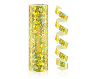 #DEI Serpentyna holograficzna złota - 4 m/ 1 szt.
