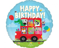 #BFK Balon foliowy 18" CIR - Party Bus Birthday