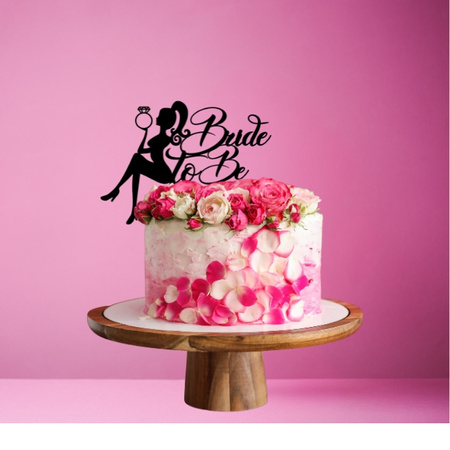 Topper na tort wieczór panieński BRIDE TO BE wz.VII