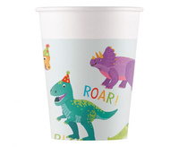 #ZKU Kubeczki papierowe DINO PARTY FSC DECORATA PARTY , 200 ml., 8 szt.