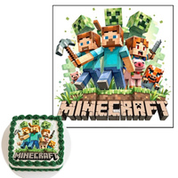 Wydruk jadalny Opłatek na tort MINECRAFT WZ.XII