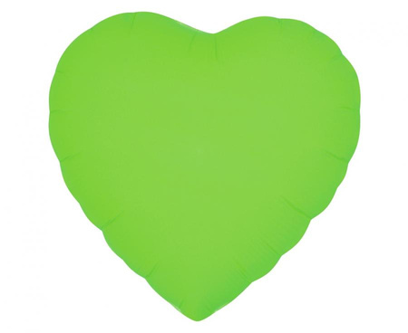#BFK Balon foliowy Serce, fluor zielony, 18"