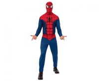 #STDO Zestaw dla dorosłych Spider-man (kostium z muskułami, kominiarka), rozm. uniw.