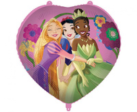 #BFK Balon foliowy Serce Princess Live Your Story Disney, 46 cm, 1 szt.