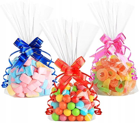 Woreczki celofanowe z dnem 5x8 cm h 24 cm 10 szt.