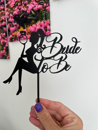 Topper na tort wieczór panieński BRIDE TO BE wz.VII