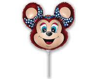 #BFK Balon foliowy 14" FX - Babsy Mouse (czerwona), niepakowany