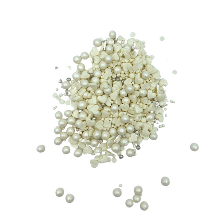Posypka cukrowa BIAŁO SREBRNA MIX 50g