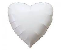 #BFK Balon foliowy 18" FX - Serce (białe), pakowany