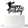Topper na tort HAPPY BIRTHDAY PIŁKARZ BRAMKA GOL