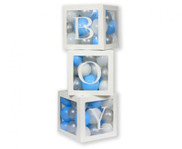 #BAI Zestaw pudełek 30 cm na balony z literami BOY, 3 szt. KK