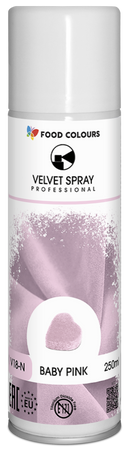 Zamsz dekoracyjny do dekoracji tortu i monoporcji BABY PINK RÓŻOWY 250 ml Food Colours