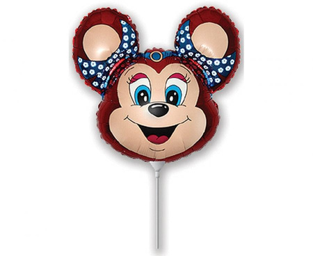 #BFK Balon foliowy 14" FX - Babsy Mouse (czerwona), niepakowany