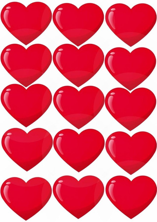 Opłatek na tort, muffinki LOVE SERDUSZKA WALENTYNKI WZ. VIII