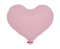 #BFK Balon Ibrex Hel, serce Jelly 14", Pastel Pink, 5 szt.