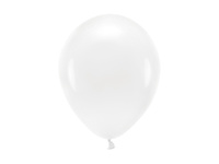 Balony Eco 26cm pastelowe, biały (1 op. / 100 szt.)