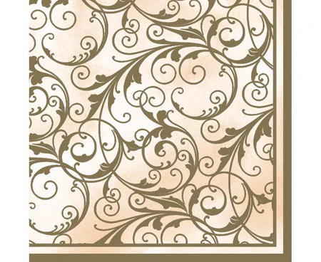 #ZSE Serwetki papierowe Cream&Gold, 33 x 33 cm,  20 szt.