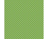#ZSE Serwetki pap. White dots on green, 33x33 cm, 20 szt.