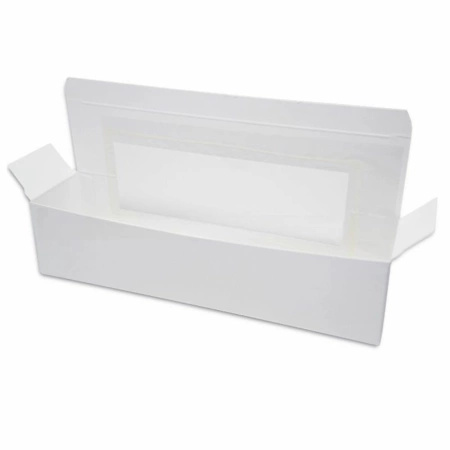 Pudełko z okienkiem na 6-8 makaroników 16x4,5x4,5 cm