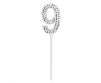#DETO Piker diamentowy na tort 9, 2,5 x 10, 5 cm