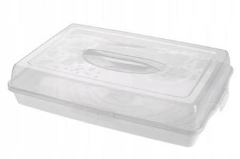 Pojemnik na ciasto COOKIE szary 43,5x29,5 cm Galicja