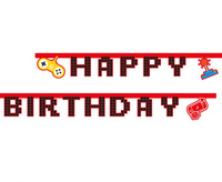 #DEBA Banner Gaming Party - Happy Birthday (papier FSC)