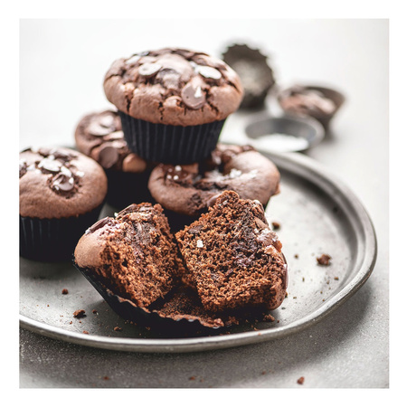 Papilotki na muffinki CZARNE 55 x 45 mm 60 szt. Decora