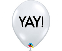 #BL Balon QL 11 cali RND z nadr. YAY!,25 szt. KK