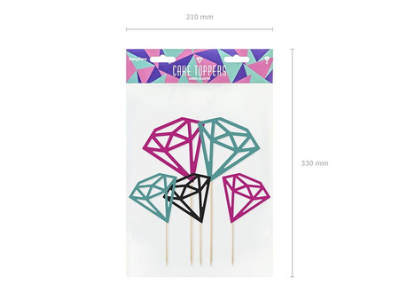 Toppery Diamenty, 12,5-25,5cm (1 op. / 5 szt.)