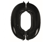 #BFC54 Balon foliowy B&C Cyfra 0 czarna, 92 cm AA