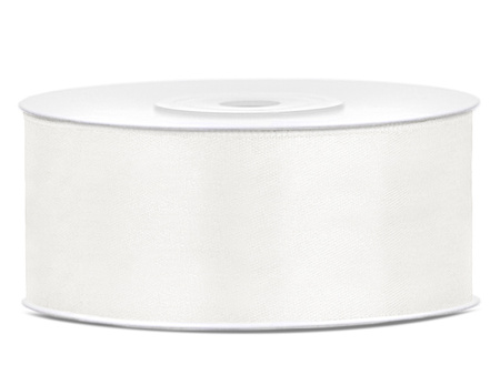 Tasiemka satynowa, pomarańcz, 25mm/25m (1 szt. / 25 mb.)