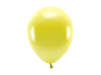 Balony Eco 26cm metalizowane, żółty (1 op. / 100 szt.)