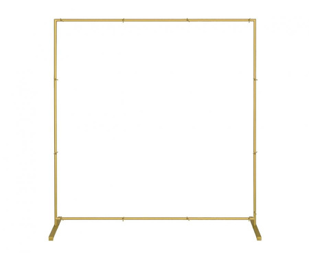 #BAS Stelaż kwadratowy metalowy, złoty, 210x210cm (14 elem.)