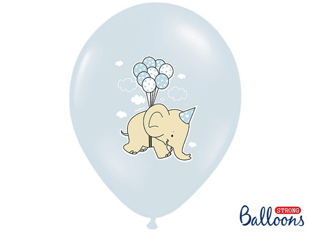 Balony 30cm, Kropki, Pastel Black (1 op. / 50 szt.)
