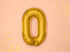 Balon foliowy Litera ''U'', 35cm, srebrny